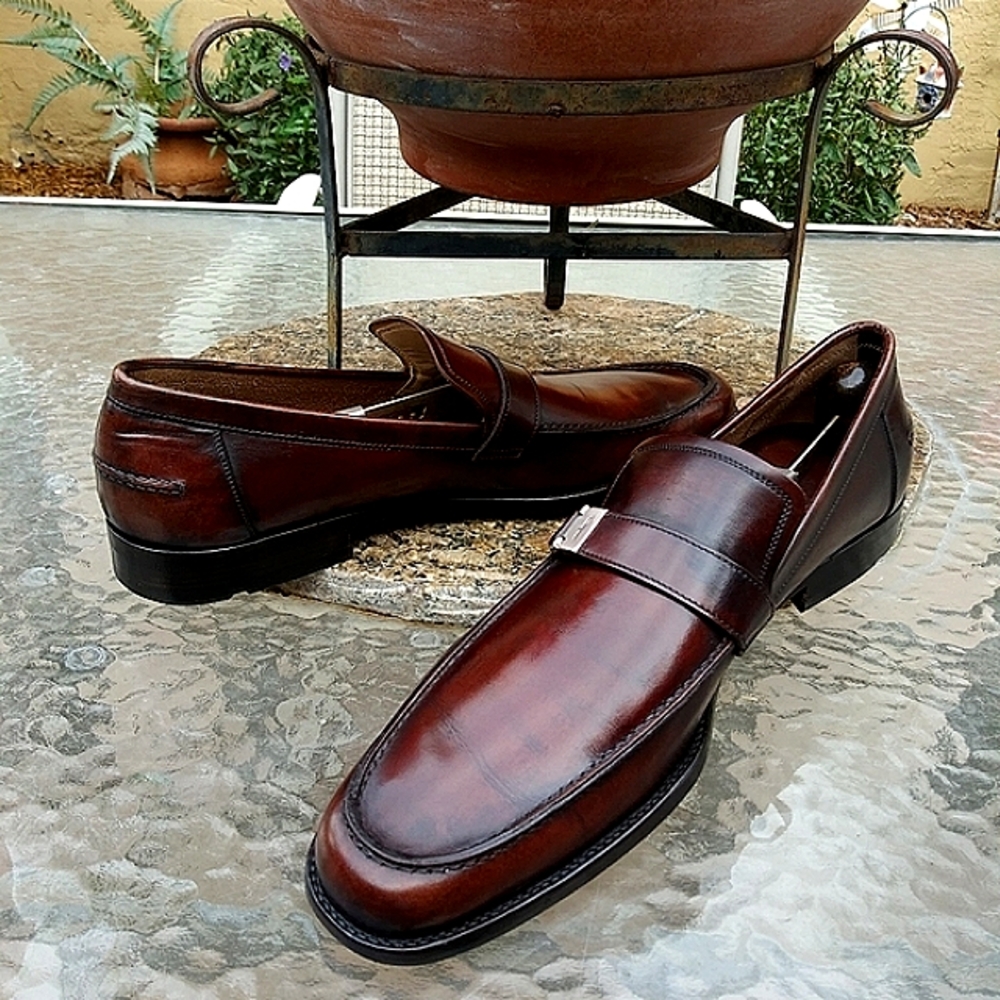 !!!!!SOLD!!!!!  Salvatore Ferragamo Brown Slip Ons - Picture 4 of 14